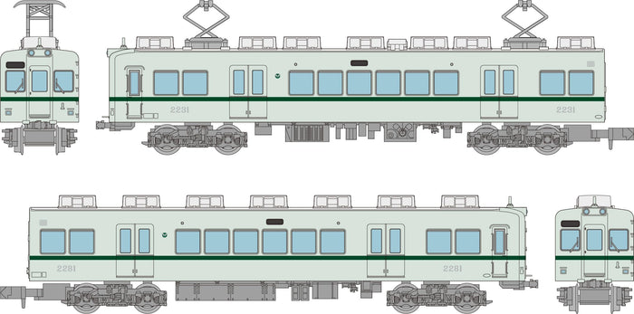 Tomytec Railway Collection Nankai 2200 Series 2231 2-Car Set Diorama Supplies