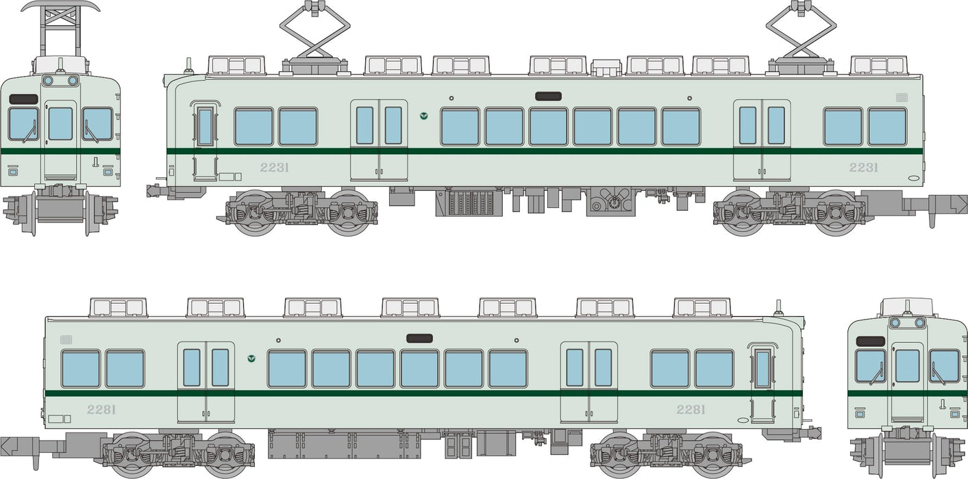 Tomytec Railway Collection Nankai 2200 Series 2231 2-Car Set Diorama Supplies