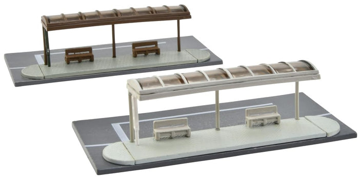 Tomytec Scenery Accessories Bus Stop A5 Diorama Model 335092- Japan Figure Store - #1 Bring To You The Best Japanese Goods