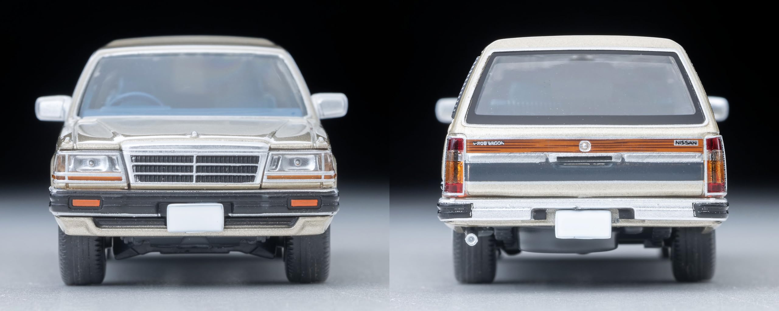Tomytec 1/64 Nissan Gloria Wagon V20E 1991 Model Yellowish Silver Lv-N244B