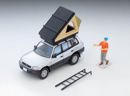 Tomytec 1/64 LV-N354C Toyota RAV4J Silver with Tent and Figure Model
