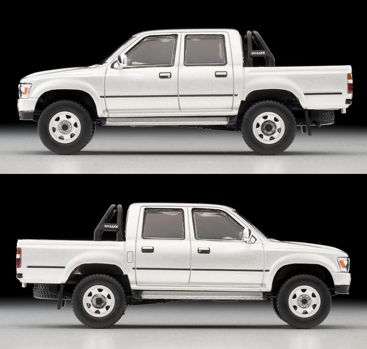 Tomytec Toyota Hilux 4WD Double Cab SSR Silver 1991 Model Lv-N256C- Japan Figure Store - #1 Bring To You The Best Japanese Goods
