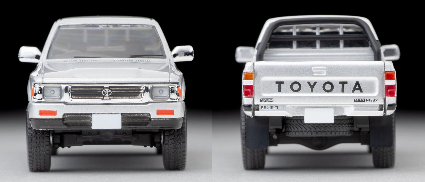 Tomytec Toyota Hilux 4WD Double Cab SSR Silver 1991 Model Lv-N256C- Japan Figure Store - #1 Bring To You The Best Japanese Goods