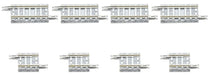 Tomytec Tomix N Gauge Model Railroad Fractional Pc Rail Set 8 Pieces 1098