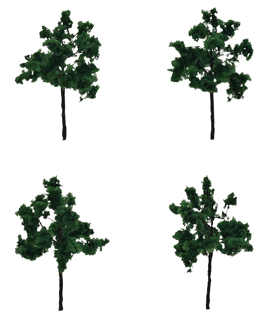 Tomytec Tomix N Gauge Diorama Set Deep Green Hardwood 4-Pack 8207 Supplies