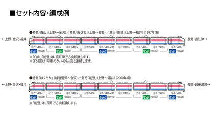 Tomytec Tomix N Gauge Jr 489 Series Model Train Hakusan Set 98595- Japan Figure Store - #1 Bring To You The Best Japanese Goods