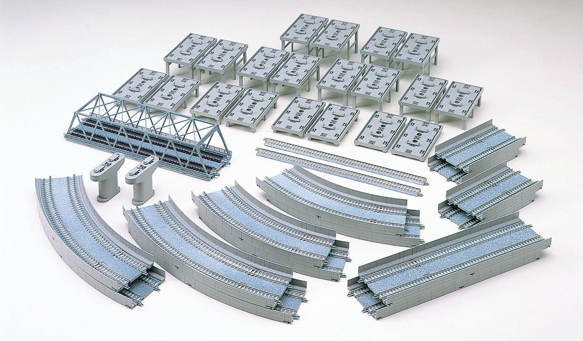 Tomytec Tomix N Gauge Elevated Double Track Intersection Set 91074 Model Railway- Japan Figure Store - #1 Bring To You The Best Japanese Goods