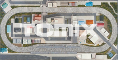 Tomytec Tomix N Gauge Panorama Mat Town 8192 Railway Model Supplies- Japan Figure Store - #1 Bring To You The Best Japanese Goods