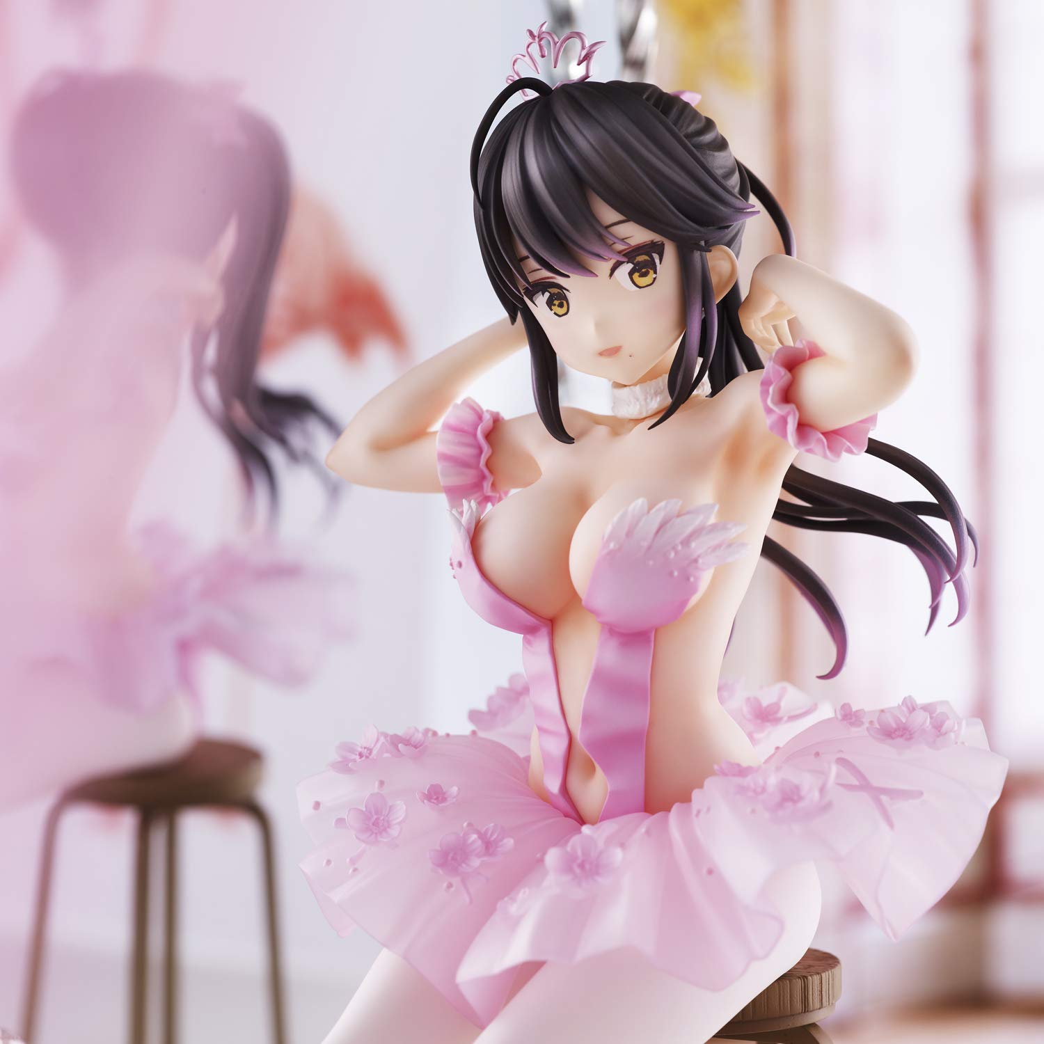 Union Creative Flamingo Ballet Ponytail Girl PVC ABS Figure Non-Scale Model