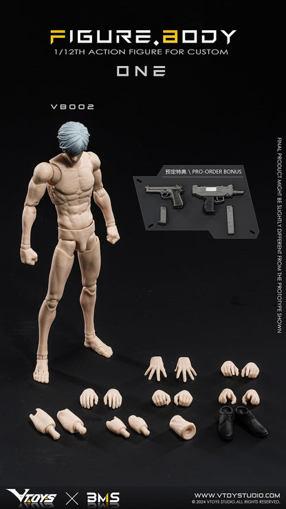 Vtoys X BMS Posable 1/12 Figure Body One VB002 White Skin Japan Action Figure- Japan Figure Store - #1 Bring To You The Best Japanese Goods