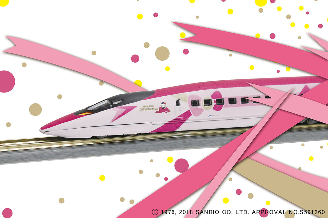 Rokuhan Z Gauge Hello Kitty 3-Car Model Train Set T013-6 Series 500 Railway- Japan Figure Store - #1 Bring To You The Best Japanese Goods