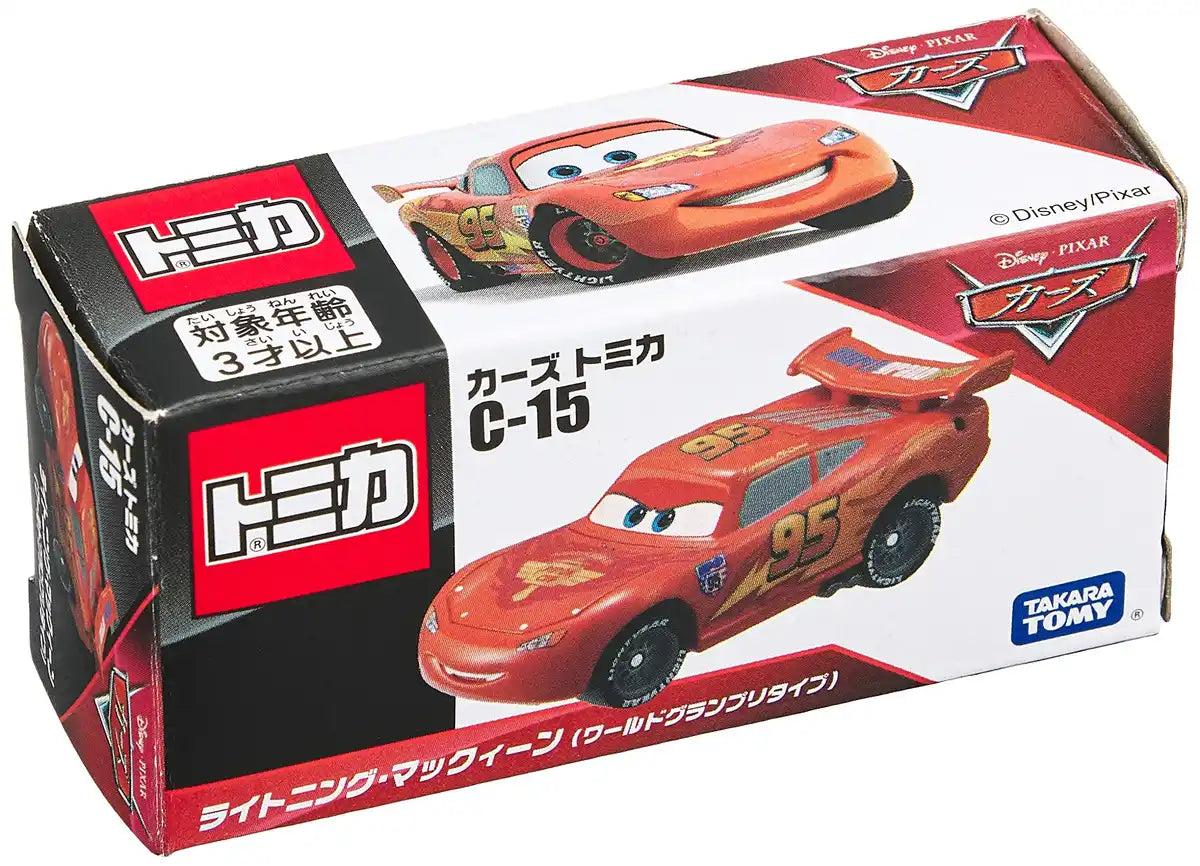 Takara Tomy Tomica Disney Cars Lightning Mc Queen (World Grand Prix Type) Plastic Cars- Japan Figure Store - #1 Bring To You The Best Japanese Goods