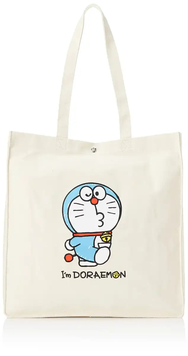 Sanrio Tote Bag Ivory IMD Canvas 17-inch- Japan Figure Store - #1 Bring To You The Best Japanese Goods