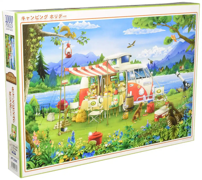 APPLEONE Jigsaw Puzzle 1000-839 Hiroyuki Tanikawa Camping Holiday 1000 Pieces- Japan Figure Store - #1 Bring To You The Best Japanese Goods