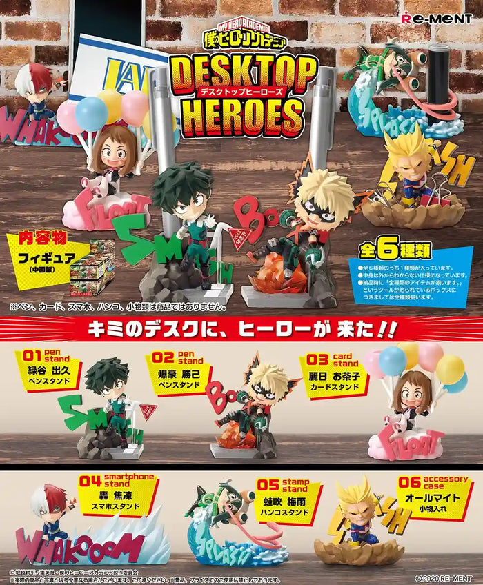 RE-MENT My Hero Academia Desktop Heroes 6 Pcs Box- Japan Figure Store - #1 Bring To You The Best Japanese Goods