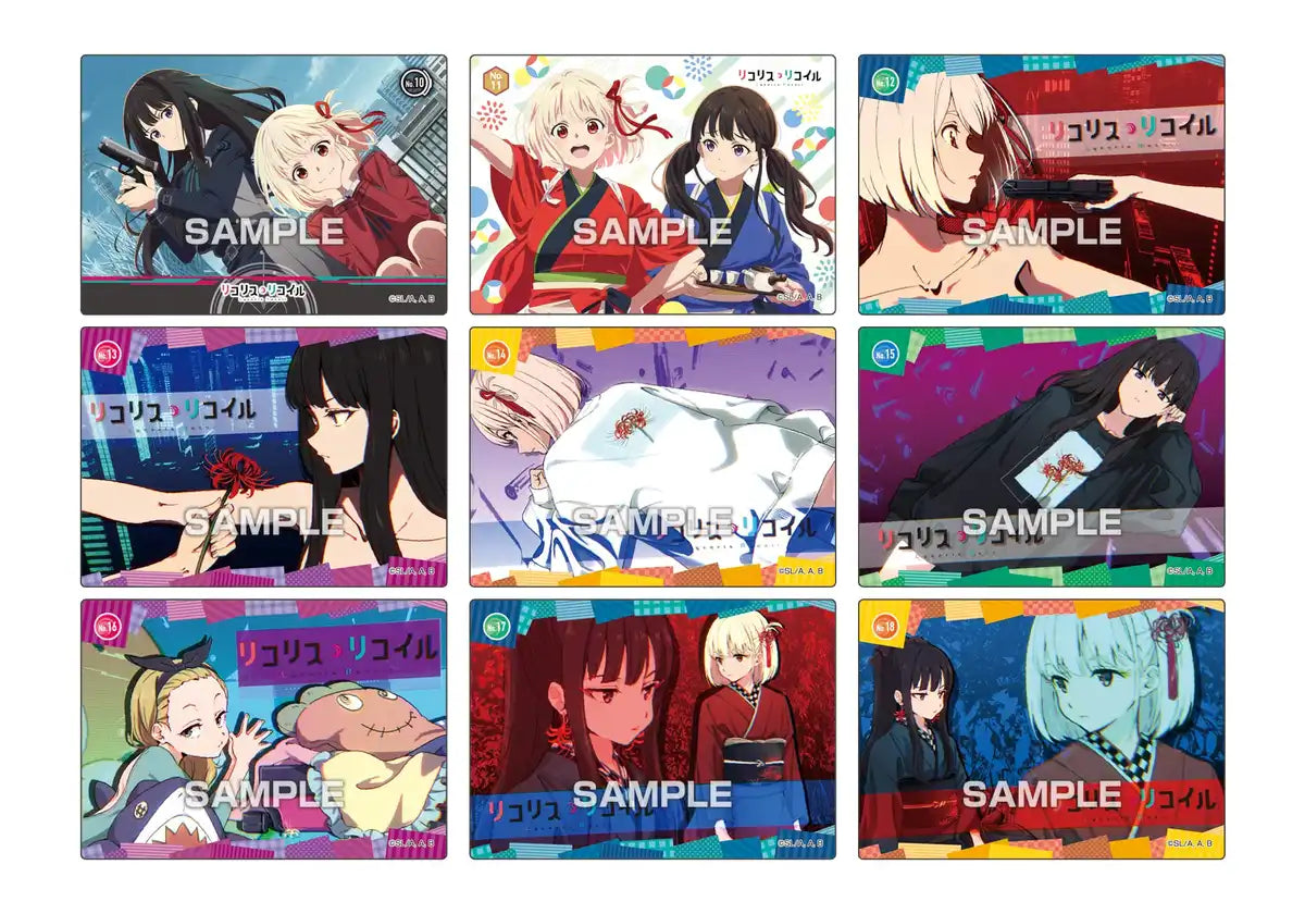 ENSKY Lycoris Recoil Character Card Collection 16Pcs Box- Japan Figure Store - #1 Bring To You The Best Japanese Goods