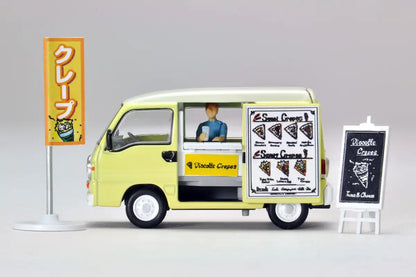 Tomytec Geocolle 64 Crepe Shop & Subaru Sambar Mini Car Set Painted ABS/PVC Partially Assembled- Japan Figure Store - #1 Bring To You The Best Japanese Goods