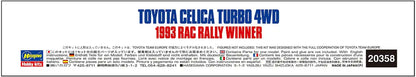 HASEGAWA 20358 Toyota Celica Turbo 4Wd '1993 Rac Rally Winner' 1/24 Scale Kit- Japan Figure Store - #1 Bring To You The Best Japanese Goods