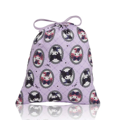 Sanrio Drawstring Bag My Melody Kuromi Model Cg-3496- Japan Figure Store - #1 Bring To You The Best Japanese Goods