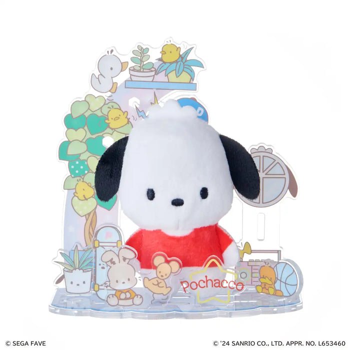 Sega Fave Acrylic Plush Toy Pochacco Sanrio Character Collectible- Japan Figure Store - #1 Bring To You The Best Japanese Goods
