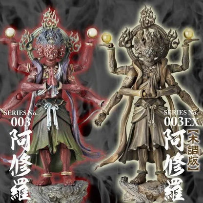 Kaiyodo Takeya Revoltech Ashura Action Figure Wooden Version