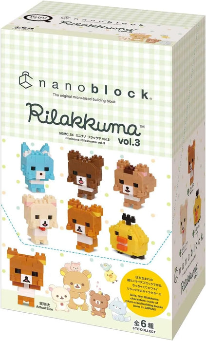 Kawada Nanoblock Mini Nano Rilakkuma Series Building Blocks