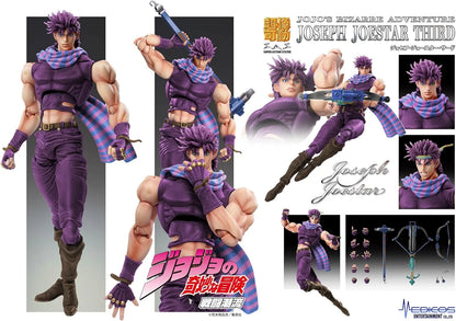 Medicos Entertainment Jojo's Bizarre Adventure Part 2 Joseph Joster Third Action Figure 6.5 Inches