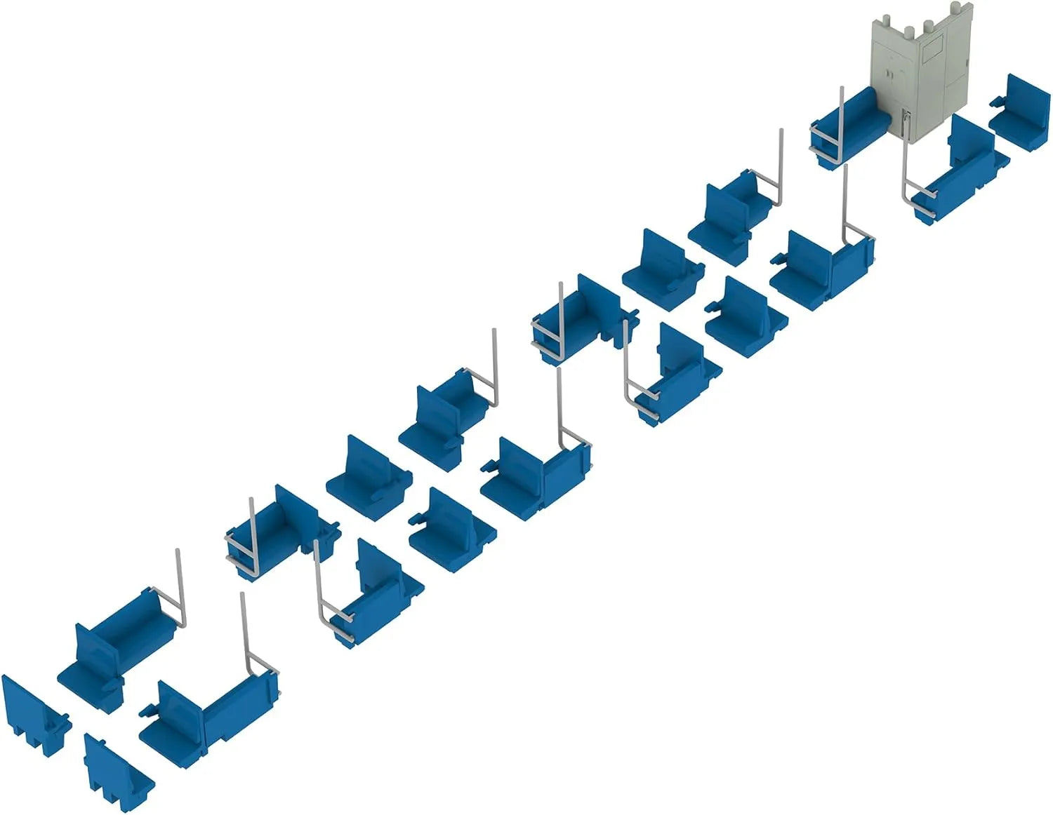 Plum PP199 Semi-Cross Sheet Interior Set A Blue Unpainted Kit