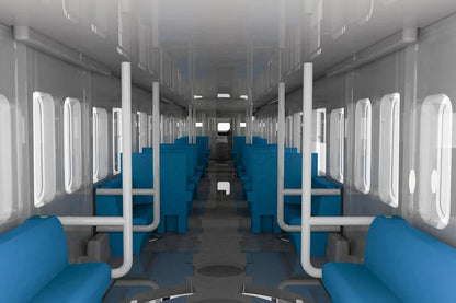 Plum PP199 Semi-Cross Sheet Interior Set A Blue Unpainted Kit