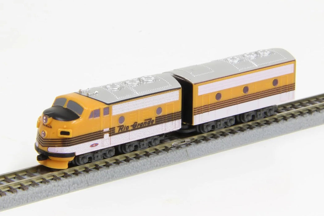 Rokuhan Z Gauge Shorty EMD F7 D&RGW Diesel Locomotive Model