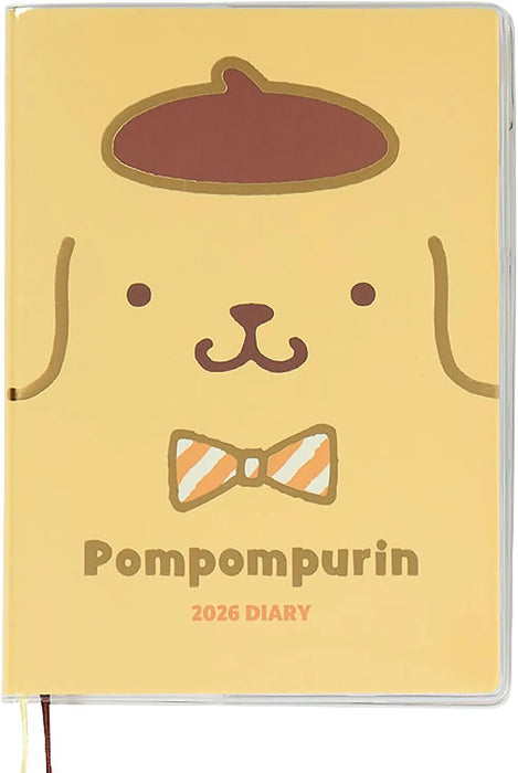 Sanrio B6 Diary Block Type 2026 My Melody Planner Notebook - Yellow
 - 4550624623681