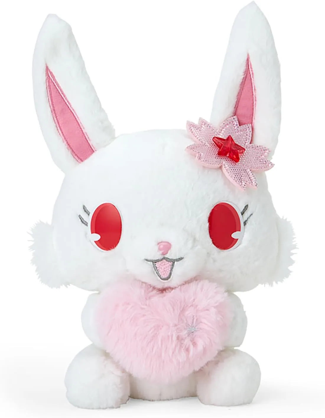 Sanrio Plush Toy Heisei-born Characters Fluffy Heart Sugar Bunnies - White
 - 4550337198827