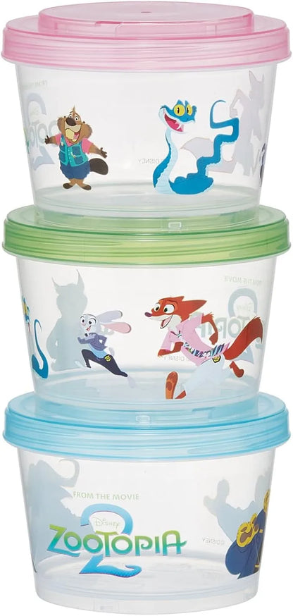 Skater ONWR1-A Round Bento Box 2-Tier with Fork Made in Japan Disney - Zootopia 2
 - 4973307728952