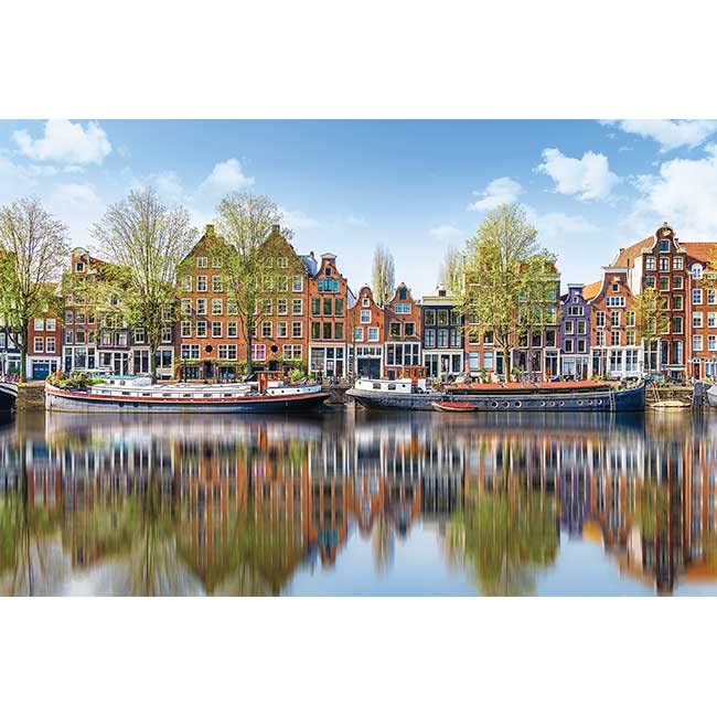 APPLEONE 1000-877 Jigsaw Puzzle Canals And The Traditional City Of Amsterdam 1000 Pieces- Japan Figure Store - #1 Bring To You The Best Japanese Goods
