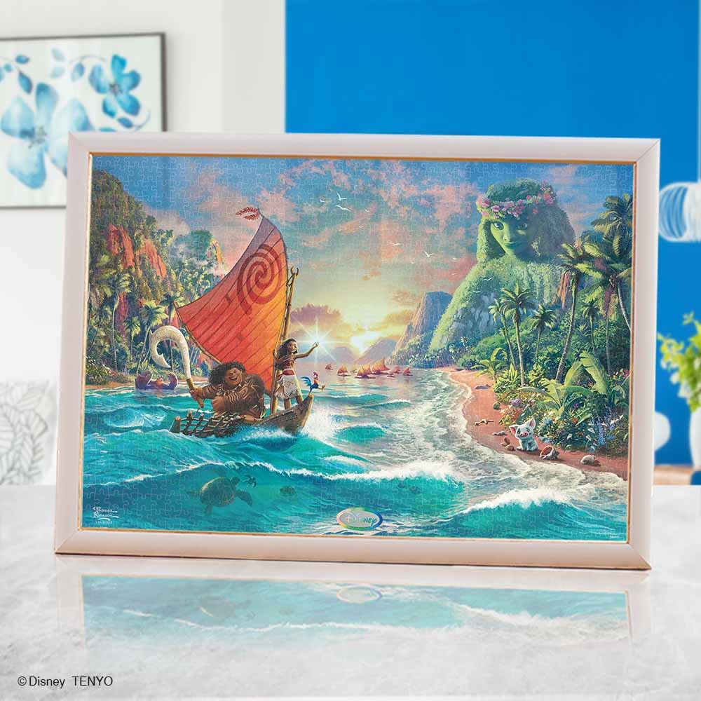 Tenyo 1000 Piece Jigsaw Puzzle Disney Moana Stained Art Japan (51.2X73.7Cm)- Japan Figure Store - #1 Bring To You The Best Japanese Goods