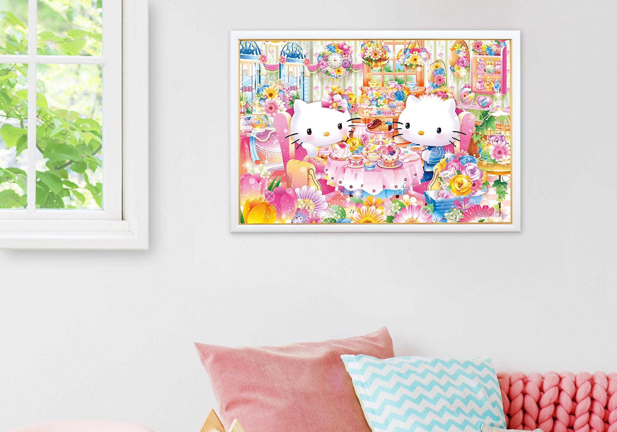 BEVERLY Jigsaw Puzzle 31-482 Hello Kitty Afternoon Tea Flower House 1000 Pieces- Japan Figure Store - #1 Bring To You The Best Japanese Goods