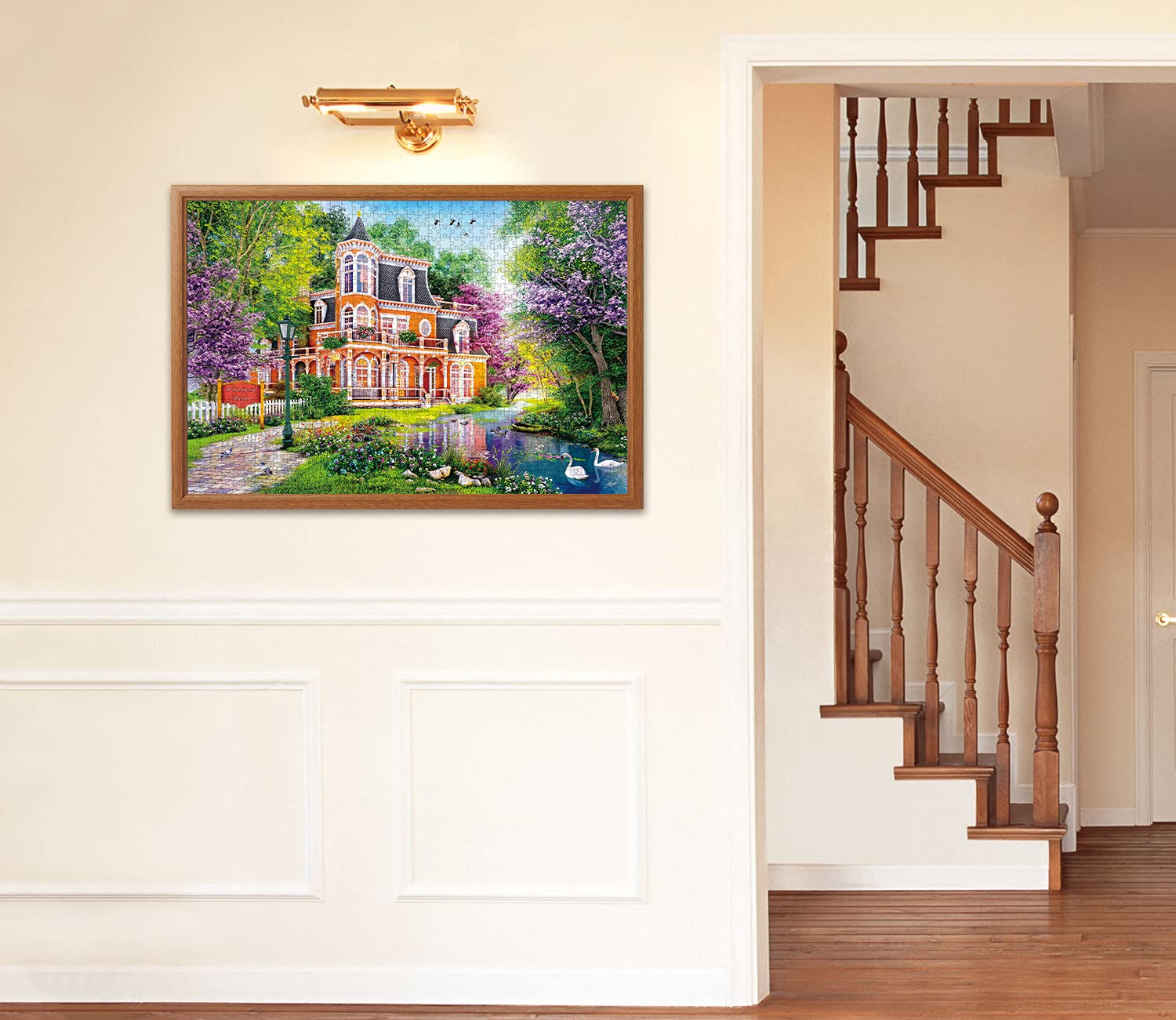 APPLEONE 1000-864 Jigsaw Puzzle Welcome To The Oakwood House By Dominic Davison 1000 Pieces- Japan Figure Store - #1 Bring To You The Best Japanese Goods