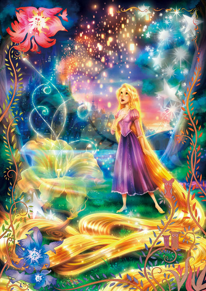 Tenyo 108pc Jigsaw Puzzle Rapunzel Tower Glowing Hair 18.2x25.7cm- Japan Figure Store - #1 Bring To You The Best Japanese Goods