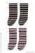 AZONE Pic262-Asb 1/12 Picco D Border Socks Ii B Set Black X Brown, Chocolate X Pink- Japan Figure Store - #1 Bring To You The Best Japanese Goods