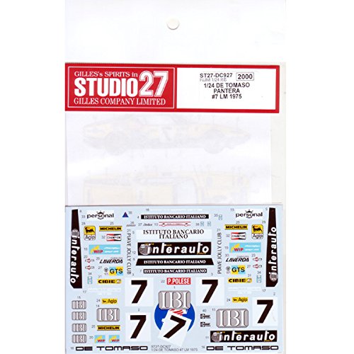 Studio27 Decal For De Tomaso 7 Lm 1975 1/24 Japanese Car Decal Accessories For Model Car- Japan Figure Store - #1 Bring To You The Best Japanese Goods
