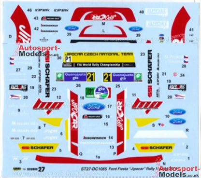 Studio27 Ford Fiesta Jipocar 21 Rally Mexico 2014 1/24 Japanese Model Scale Car Decal- Japan Figure Store - #1 Bring To You The Best Japanese Goods