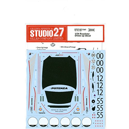 Studio27 St27 Dc1141 Roadster Dress Up Decal For Tamiya 1/24 Car Model Decal- Japan Figure Store - #1 Bring To You The Best Japanese Goods
