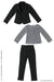 1/6 Pn2 Tailored Jacket Set For Pureneemo Black (For Dolls)- Japan Figure Store - #1 Bring To You The Best Japanese Goods