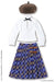 1/6 Pnm British Girl Set For Pureneemo White X Blue Check (For Doll)- Japan Figure Store - #1 Bring To You The Best Japanese Goods