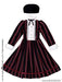 1/6 Pnm Regimental Stripe One Piece Set For Pureneemo Black X Red Stripe (For Doll)- Japan Figure Store - #1 Bring To You The Best Japanese Goods