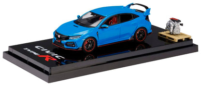 1/64 Honda Civic Type R FK8 2020 Racing Blue Pearl Hobby Japan- Japan Figure Store - #1 Bring To You The Best Japanese Goods