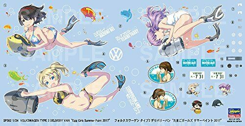 1/24 Volkswagen Type 2 Delivery Van 'egg Girls Summer Paint 2017' Model Kit