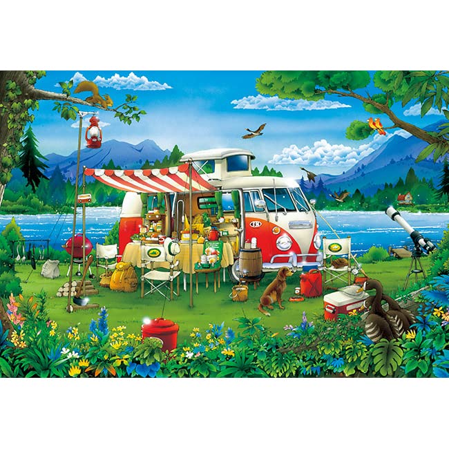 APPLEONE 300-370 Jigsaw Puzzle Camping Holiday 300 Pieces- Japan Figure Store - #1 Bring To You The Best Japanese Goods