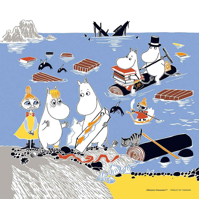Yanoman Jigsaw Puzzle Moomin Sea Wide Things Japan (25X25Cm 306 Pieces)- Japan Figure Store - #1 Bring To You The Best Japanese Goods