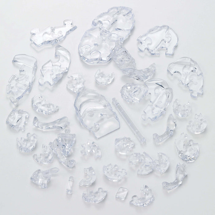 BEVERLY Crystal 3D Puzzle 485902 Wolf Silver 37 Pieces- Japan Figure Store - #1 Bring To You The Best Japanese Goods